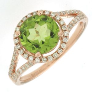 PERIDOT & DIAMOND RING