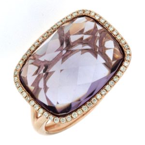 AMETHYST & DIAMOND RING