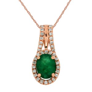 EMERALD & DIAMOND PENDANT