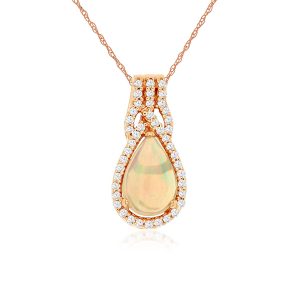 OPAL & DIAMOND PENDANT