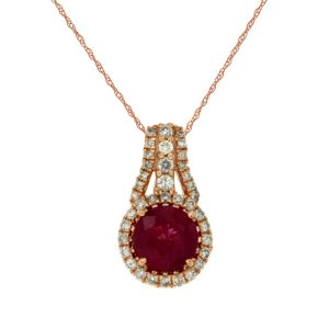 RUBY & DIAMOND PENDANT