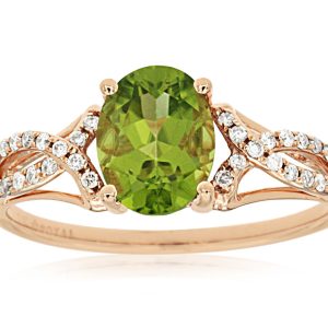 PERIDOT & DIAMOND RING