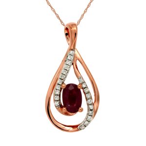 RUBY & DIAMOND PENDANT