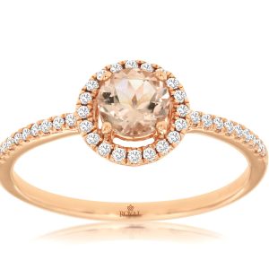 MORGANITE & DIAMOND RING