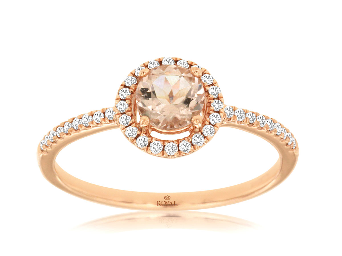 MORGANITE & DIAMOND RING