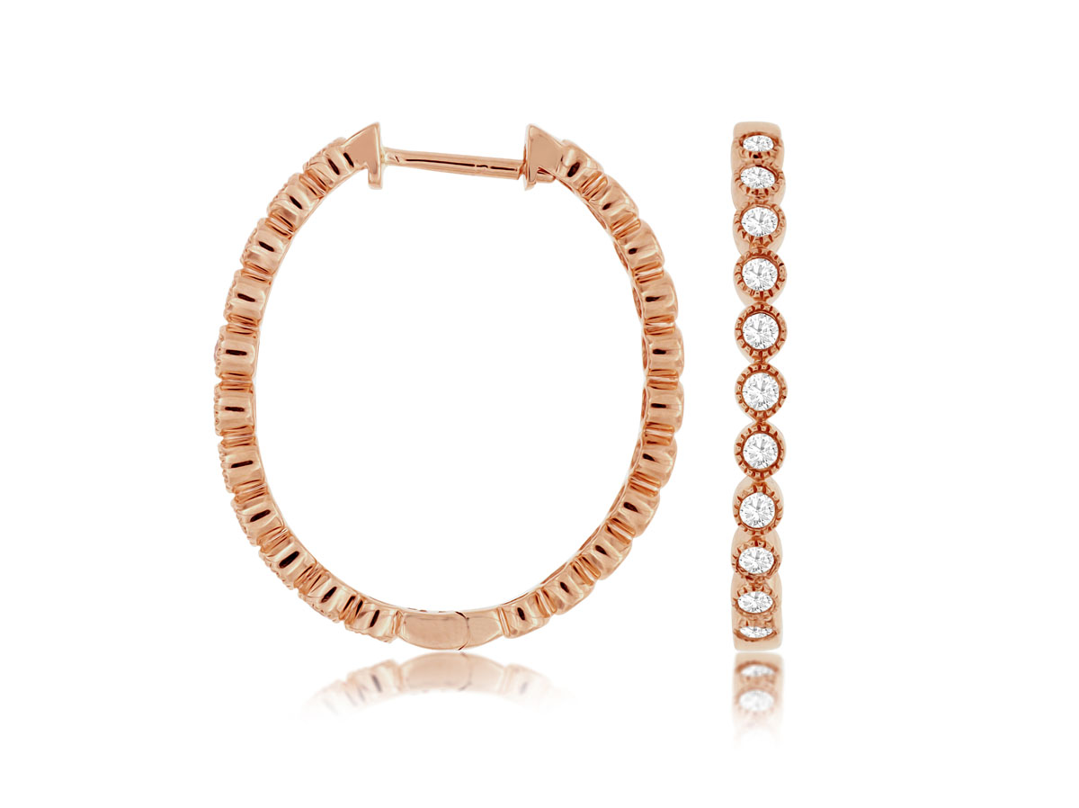 DIAMOND HOOPS 27MM