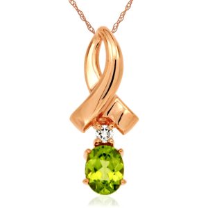 PERIDOT & DIAMOND PENDANT