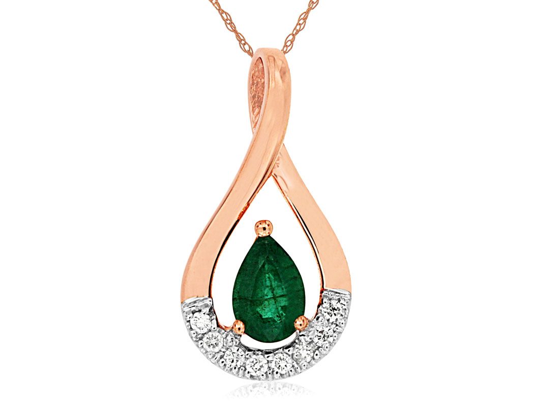 EMERALD & DIAMOND PENDANT