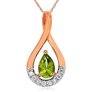 PERIDOT & DIAMOND PENDANT