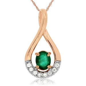 EMERALD & DIAMOND PENDANT