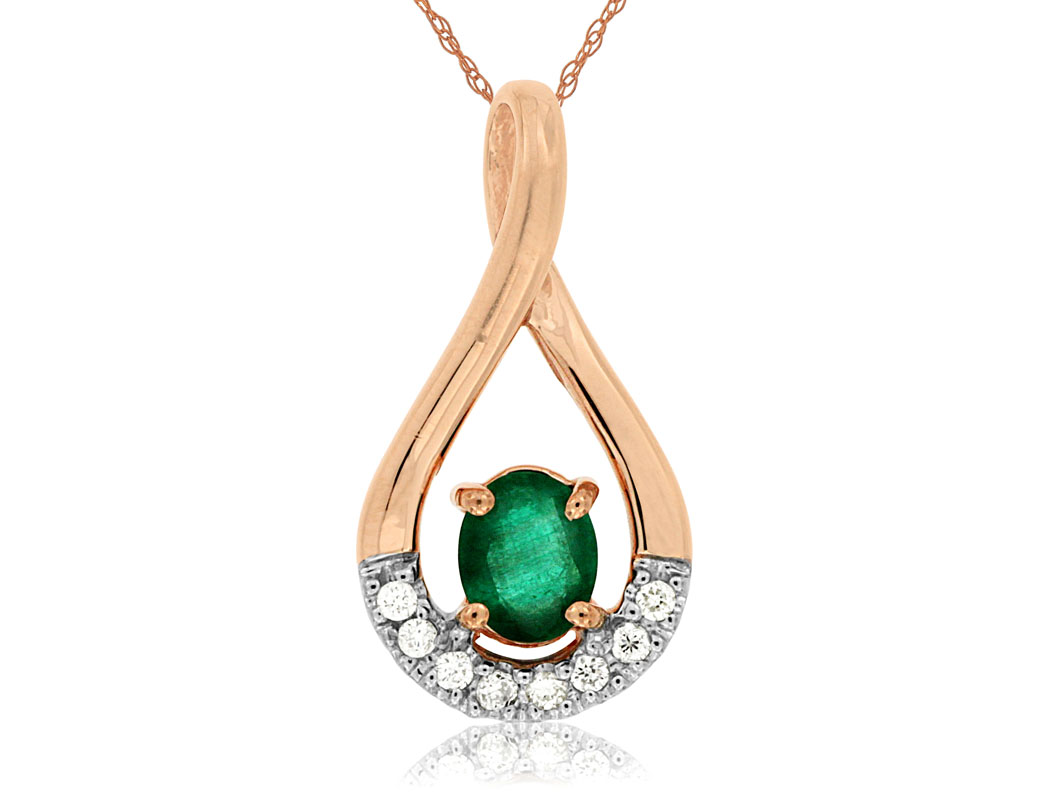 EMERALD & DIAMOND PENDANT