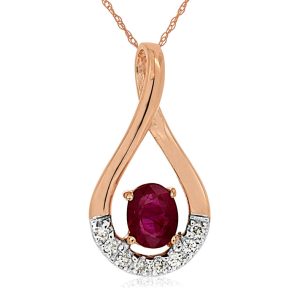 RUBY & DIAMOND PENDANT