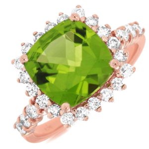 PERIDOT & DIAMOND RING