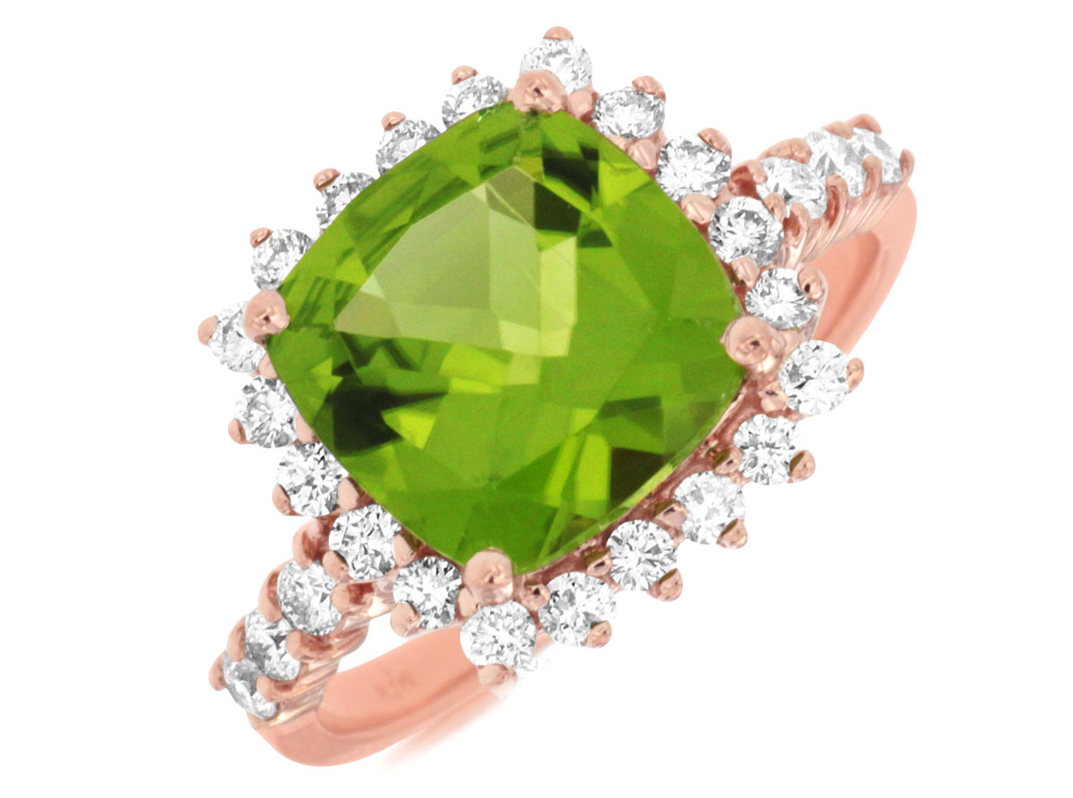 PERIDOT & DIAMOND RING
