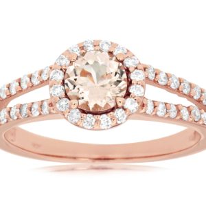 MORGANITE & DIAMOND RING