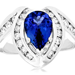 TANZANITE & DIAMOND RING