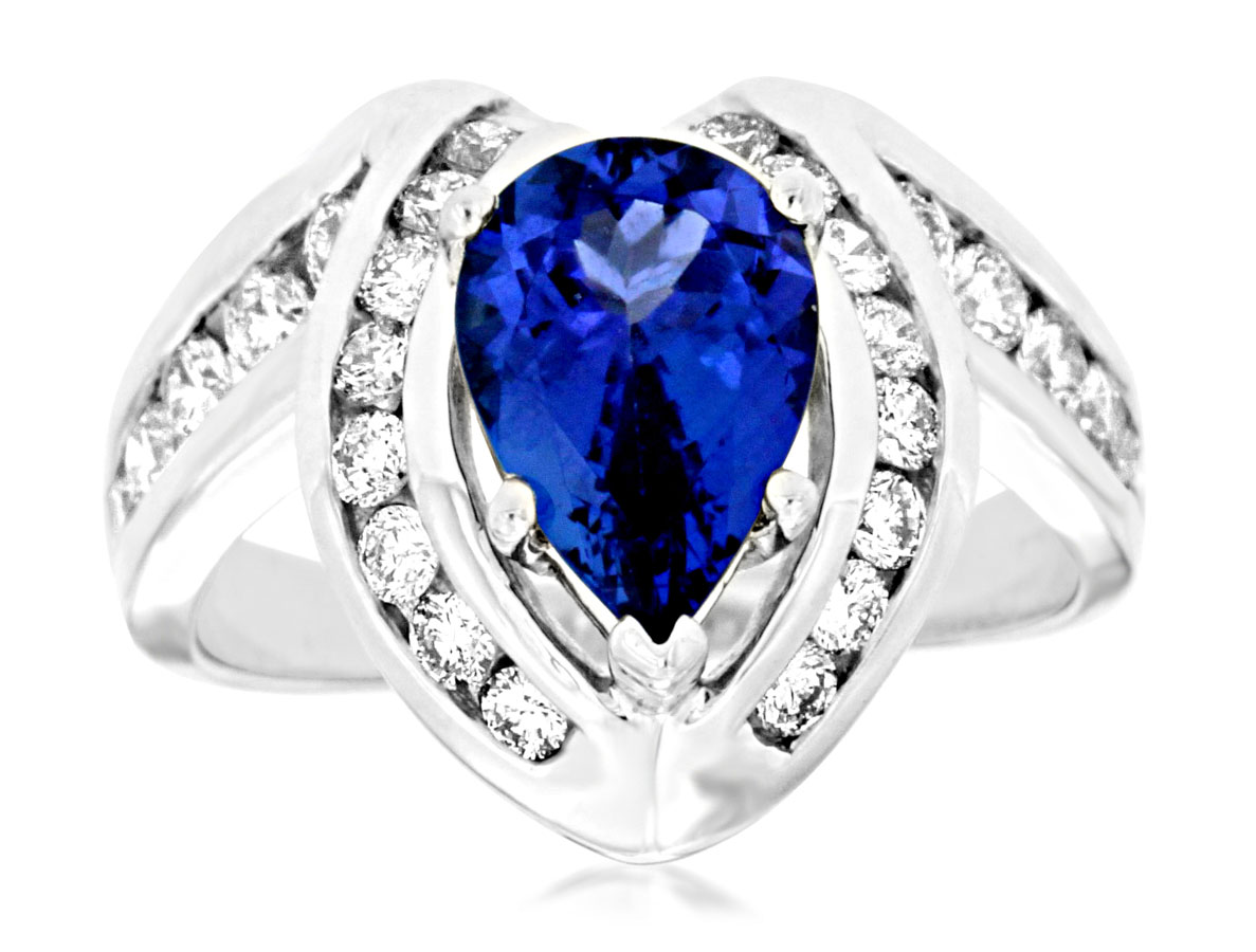 TANZANITE & DIAMOND RING