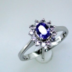 TANZANITE & DIAMOND RING