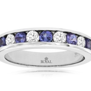 TANZANITE & DIAMOND BAND