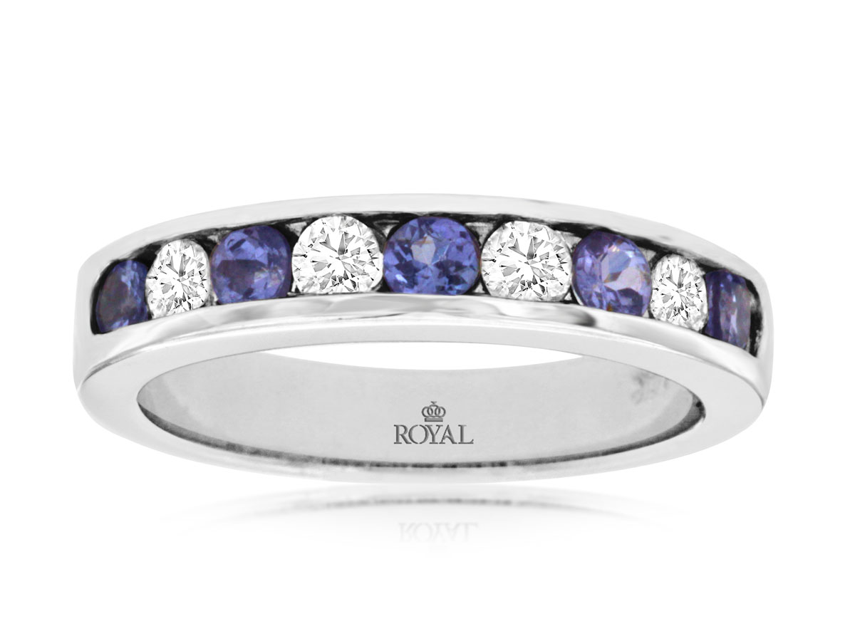 TANZANITE & DIAMOND BAND