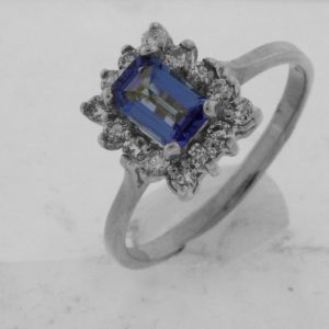 TANZANITE & DIAMOND RING