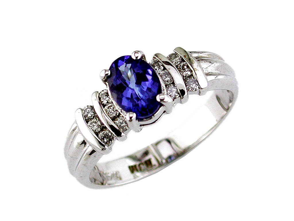 TANZANITE & DIAMOND RING