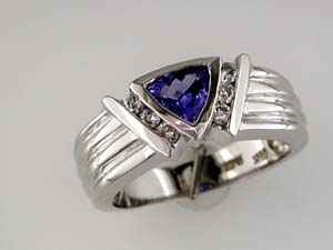 TANZANITE & DIAMOND RING