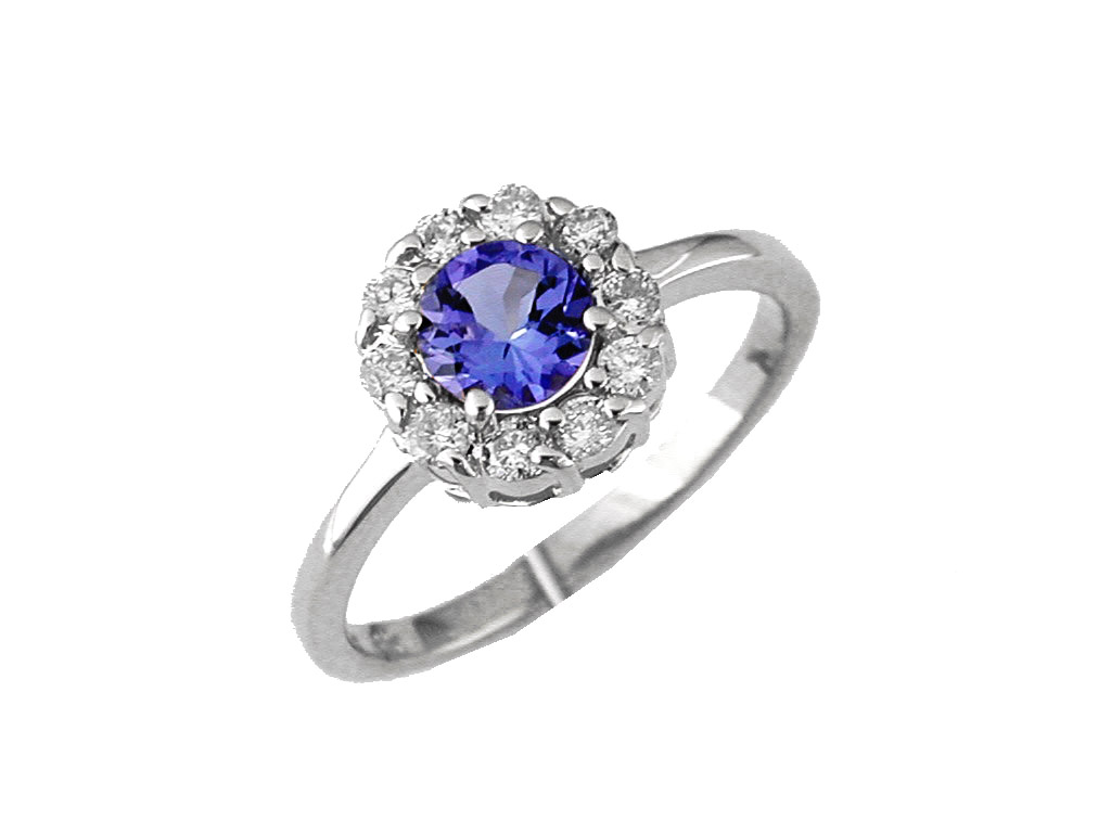 TANZANITE & DIAMOND RING