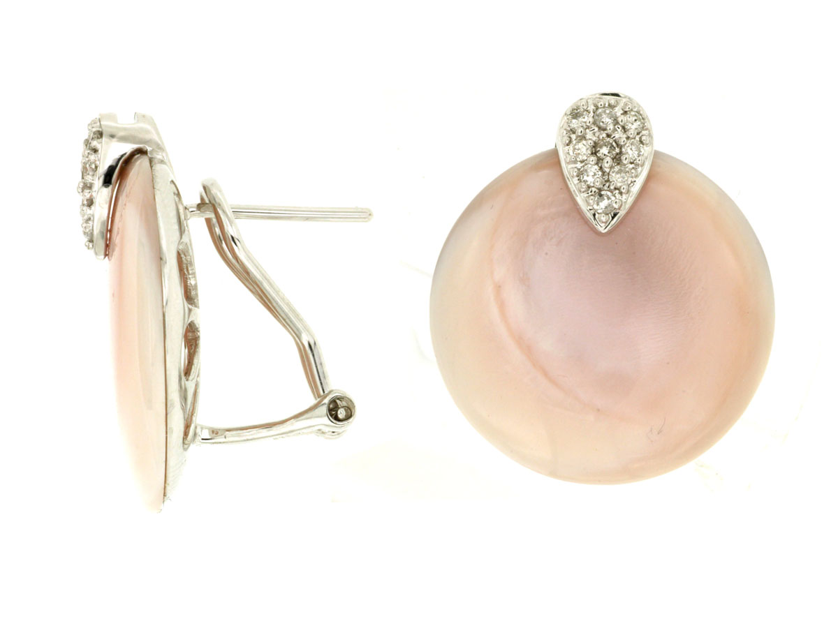 MOP & DIAMOND EARRING