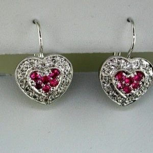 RUBY & DIAMOND EARRING