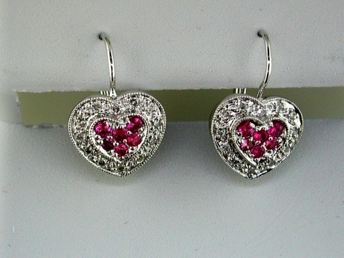 RUBY & DIAMOND EARRING