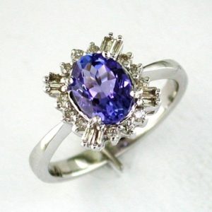 TANZANITE & DIAMOND RING