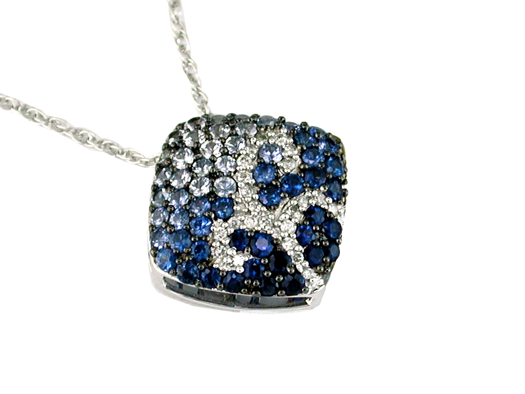 SAPPHIRE & DIAMOND PENDANT