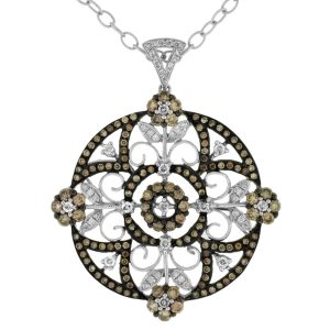 DIAMOND & MOCHA DIA PENDANT