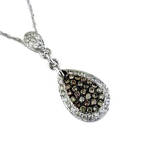 DIAMOND & MOCHA DIA PENDANT