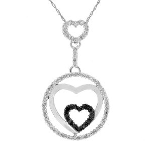 BLACK DIAMOND & DIA PENDANT