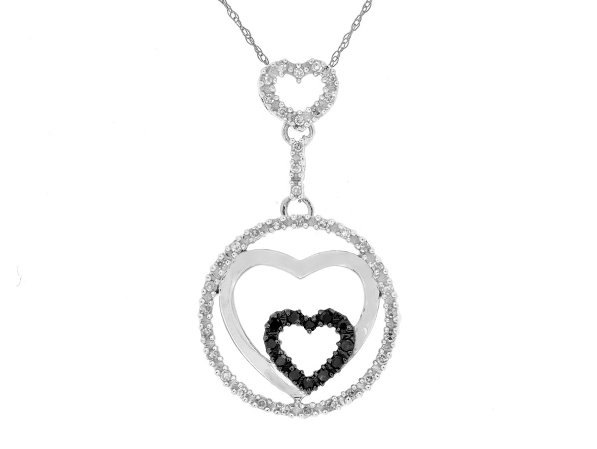 BLACK DIAMOND & DIA PENDANT