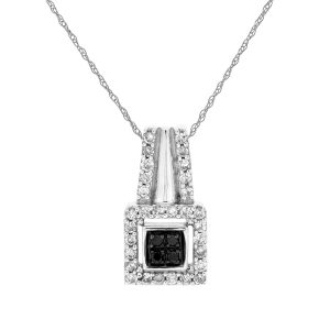 BLACK DIAMOND & DIA PENDANT