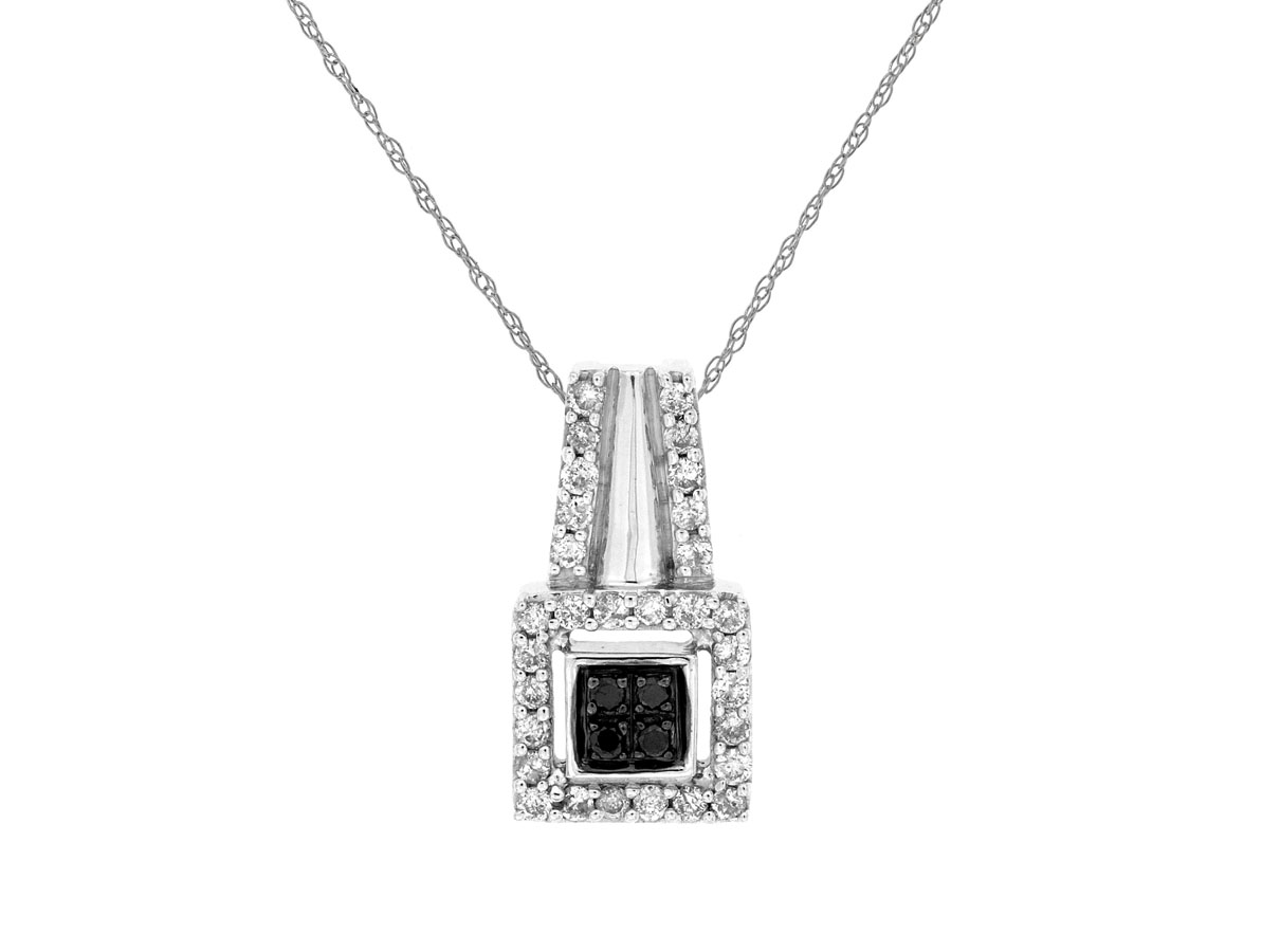 BLACK DIAMOND & DIA PENDANT