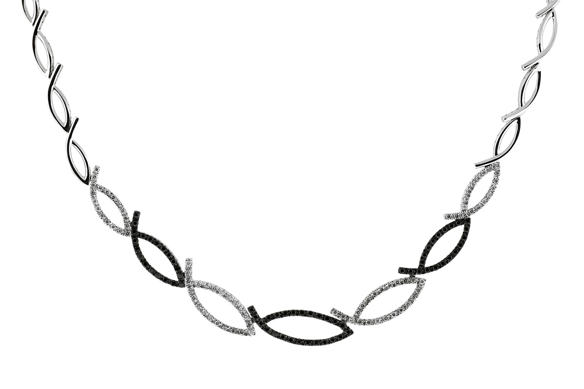 BLACK DIAMOND & DIA NECKLACE
