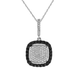 BLACK DIAMOND & DIA PENDANT