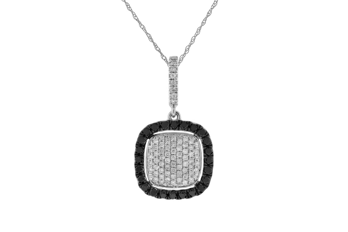 BLACK DIAMOND & DIA PENDANT