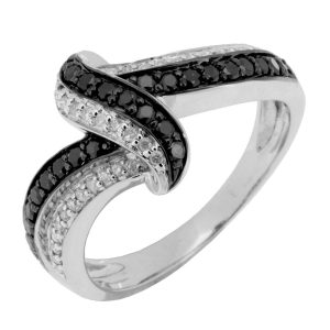 BLACK DIAMOND & DIAMOND RING