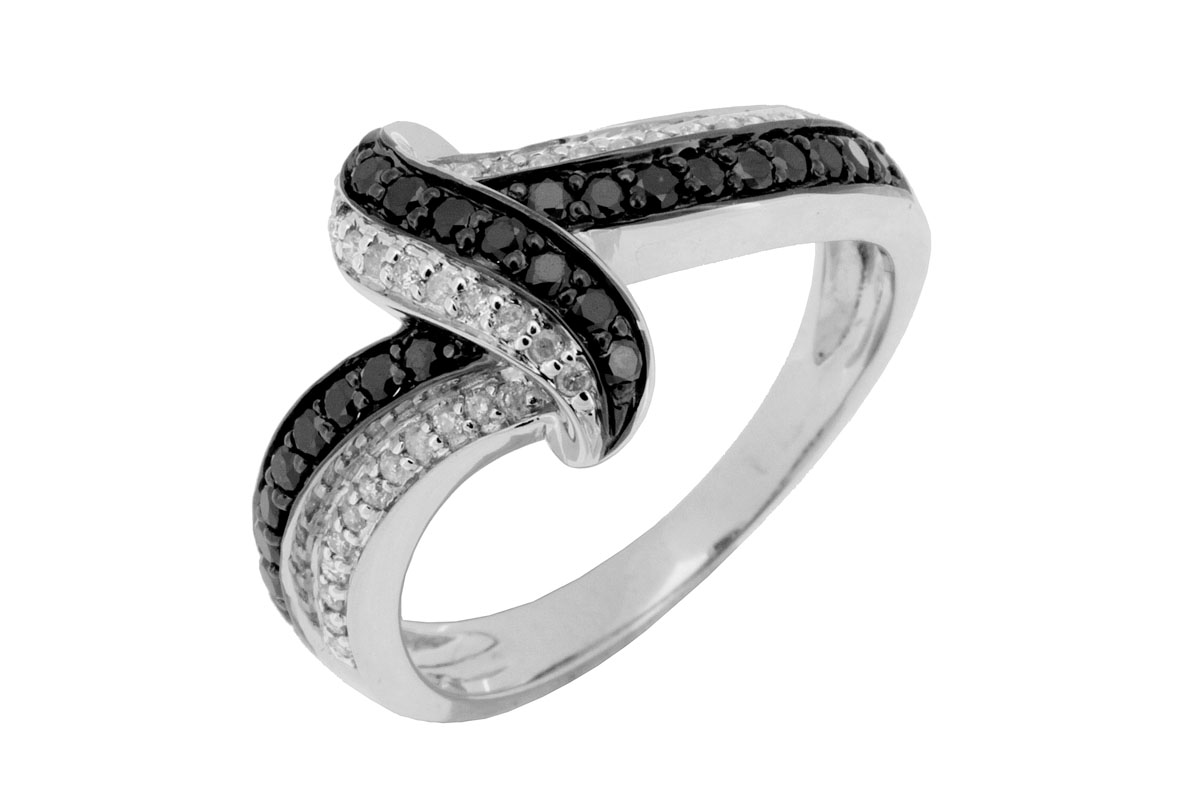 BLACK DIAMOND & DIAMOND RING