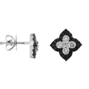 DIAMOND &BLACK DIAMOND EARRING