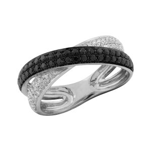BLACK DIAMOND & DIAMOND RING