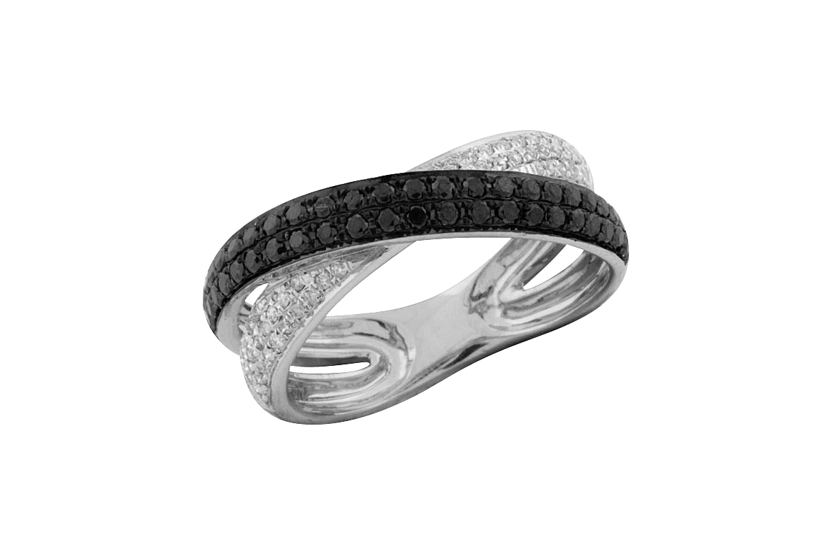 BLACK DIAMOND & DIAMOND RING
