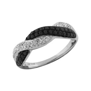BLACK DIAMOND & DIAMOND RING