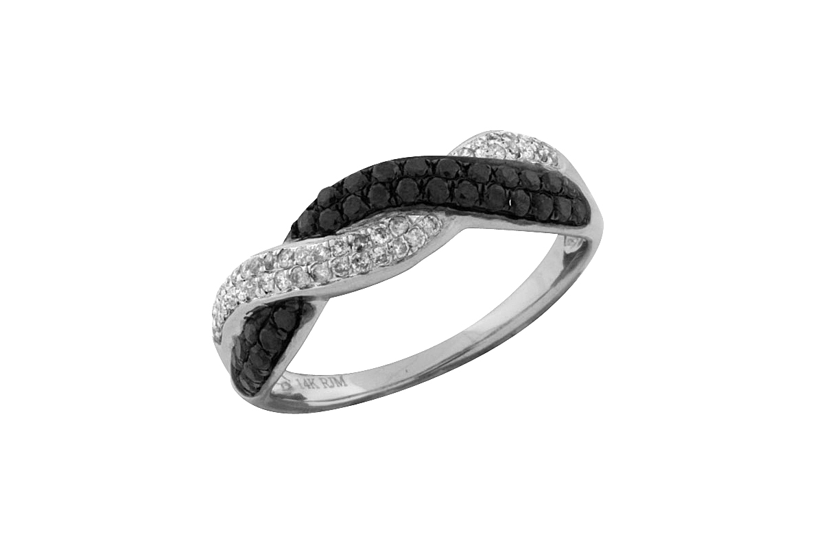 BLACK DIAMOND & DIAMOND RING