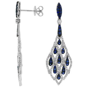 SAPPHIRE & DIAMOND EARRING